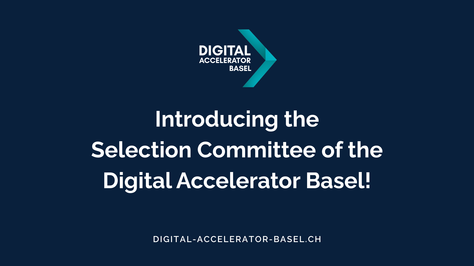 Introducing the selection committee of the Digital Accelerator Basel!