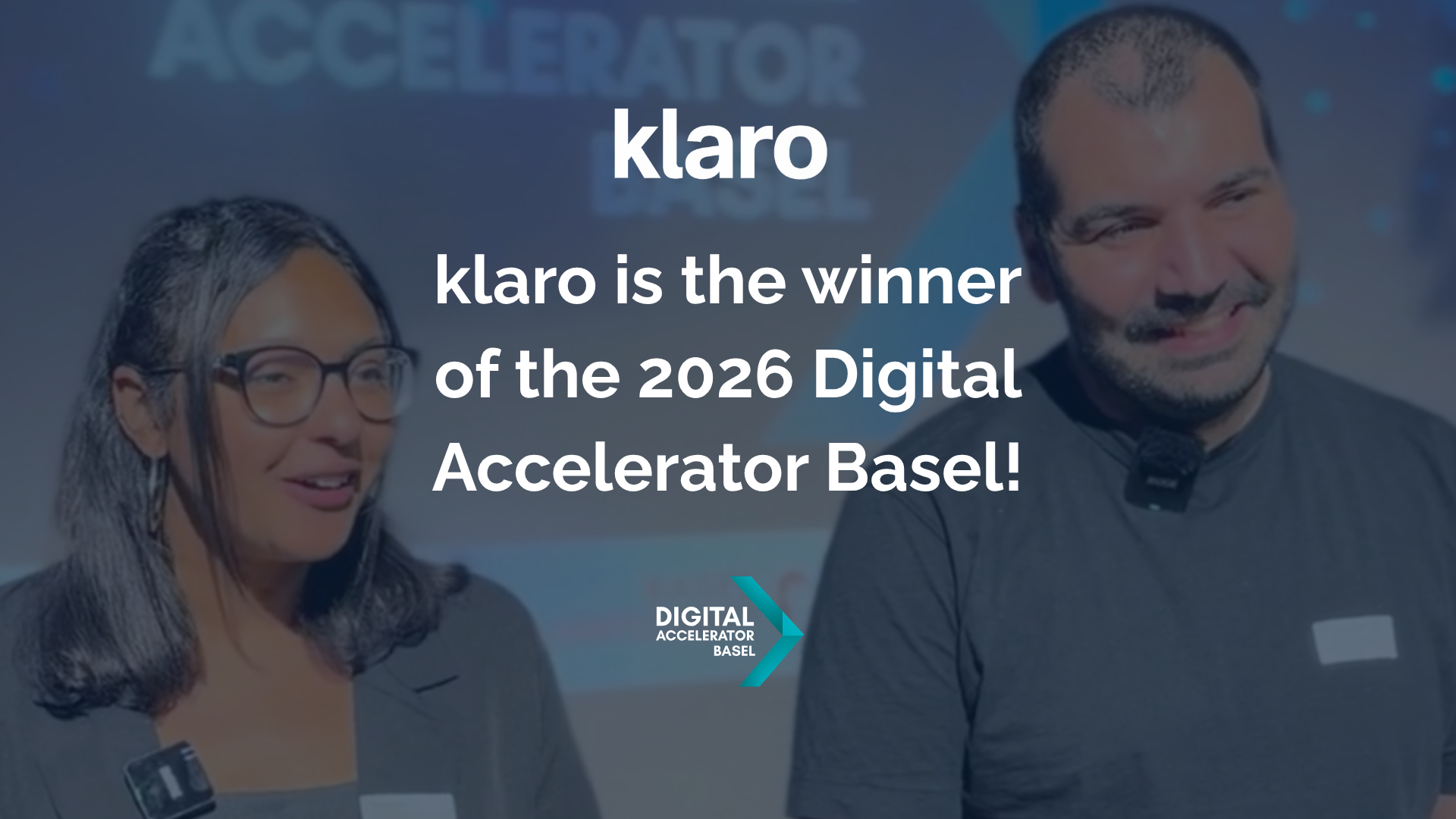 klaro is the winner of the 2026 Digital Accelerator Basel!